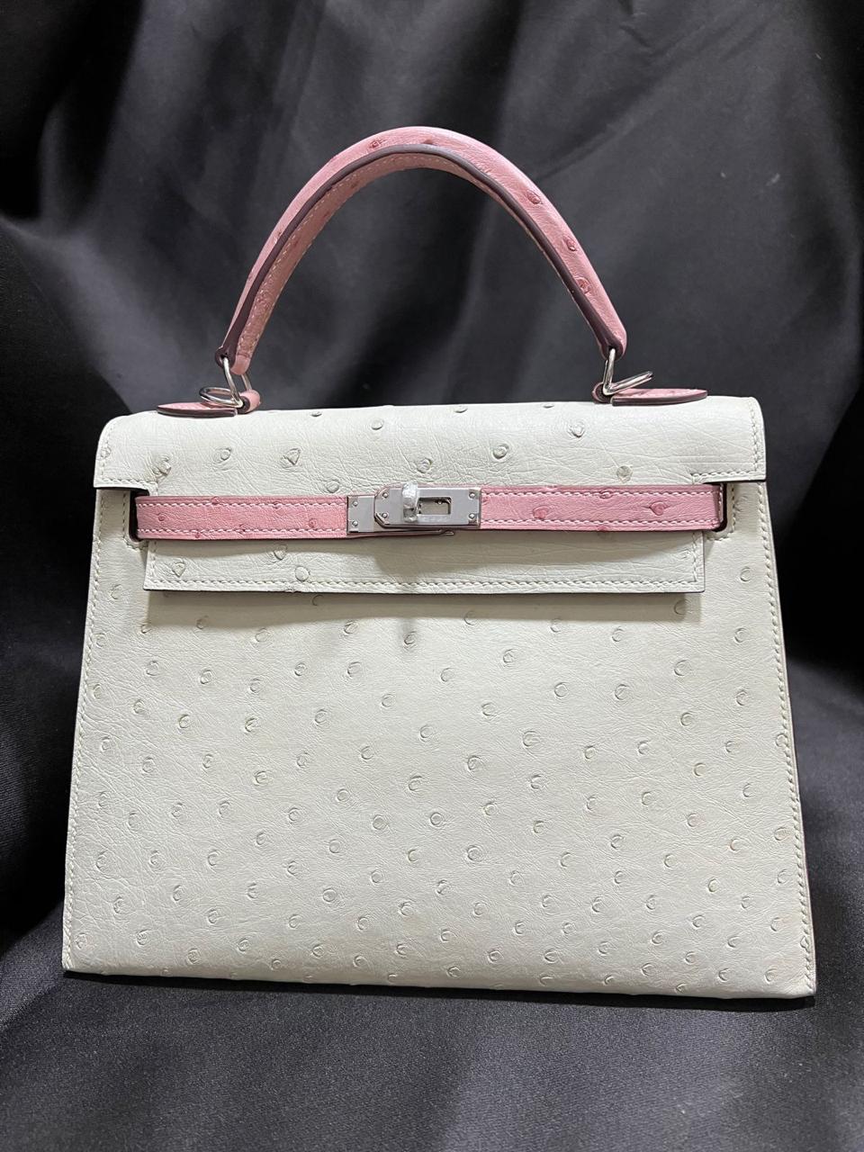 Herm**s ostrich bag.
