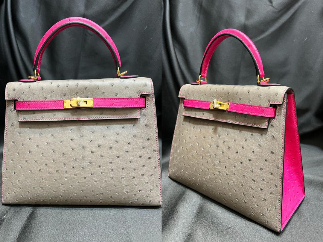 Herm**s ostrich bag.
