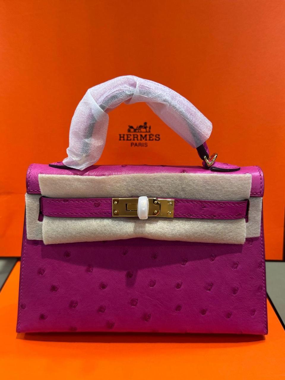Herm**s ostrich bag.