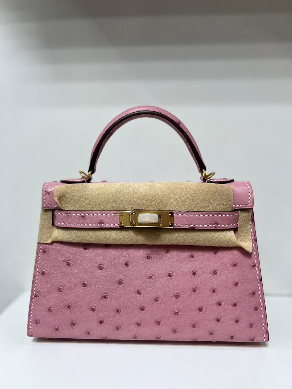 Herm**s ostrich bag.