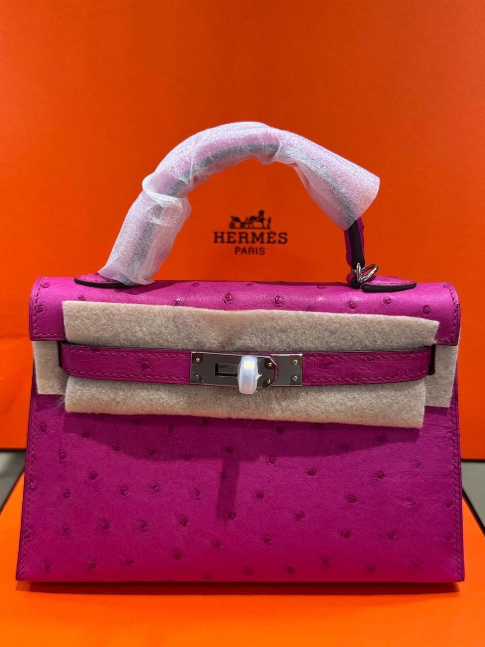 Herm**s ostrich bag.