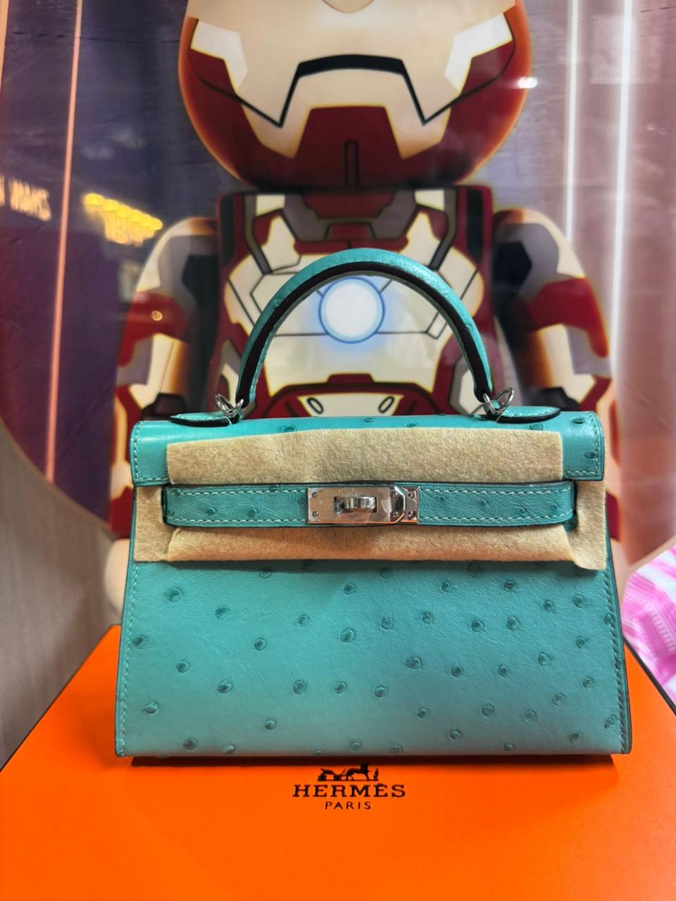 Herm**s ostrich bag.