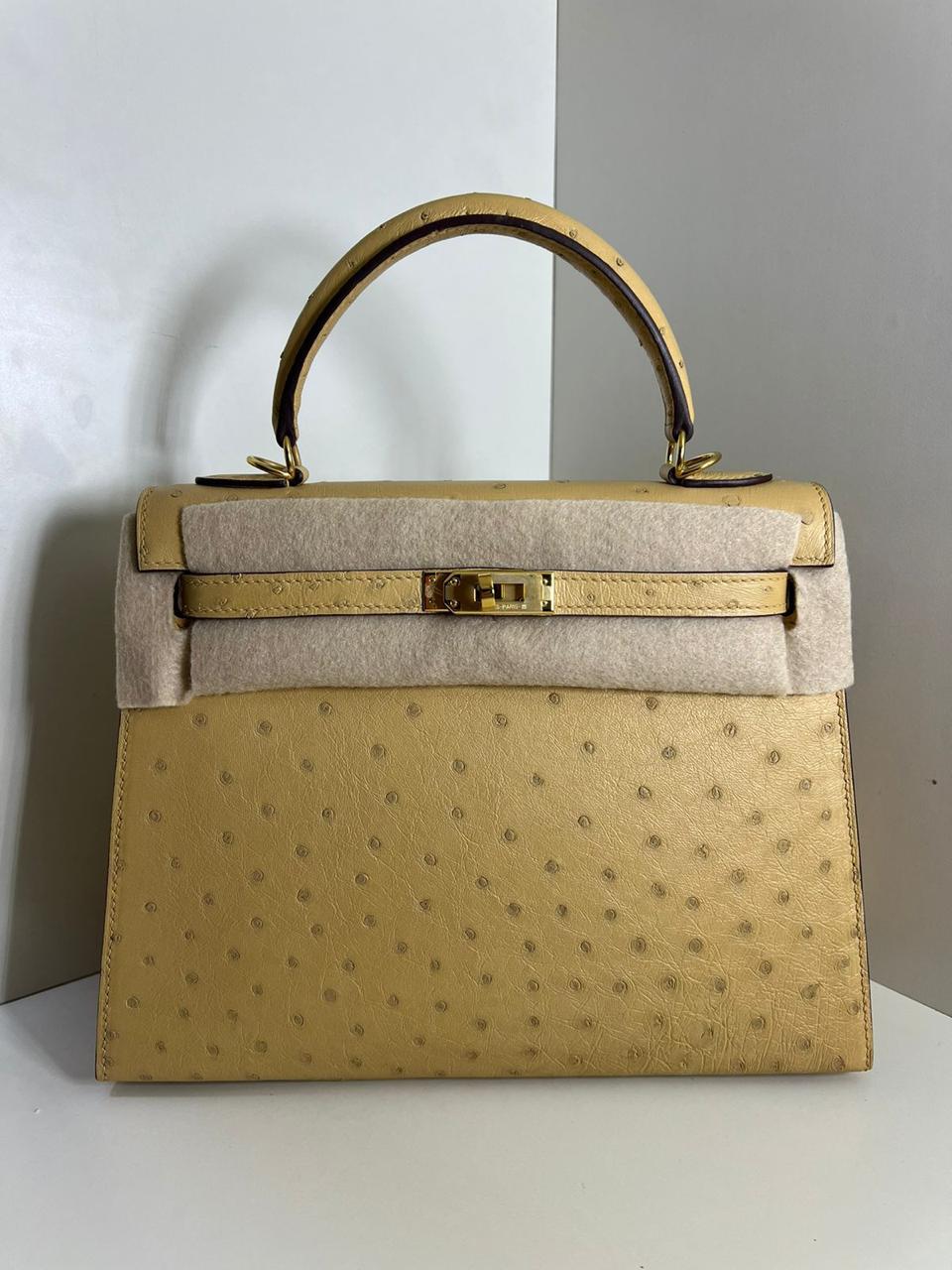 Herm**s ostrich bag.