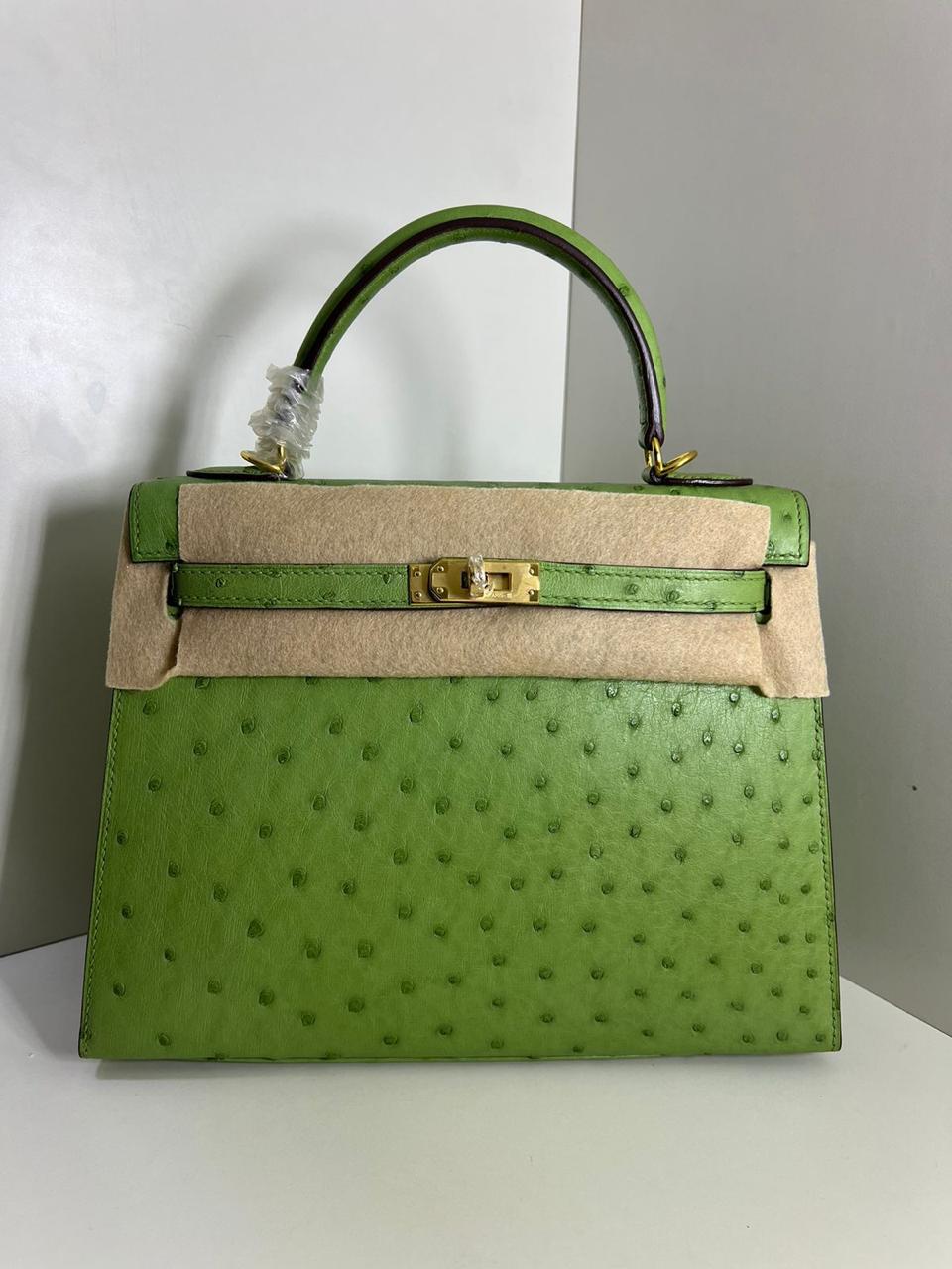 Herm**s ostrich bag.