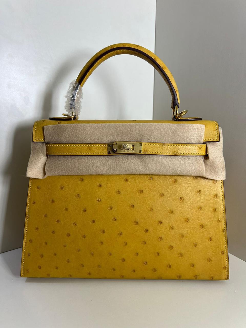 Herm**s ostrich bag.