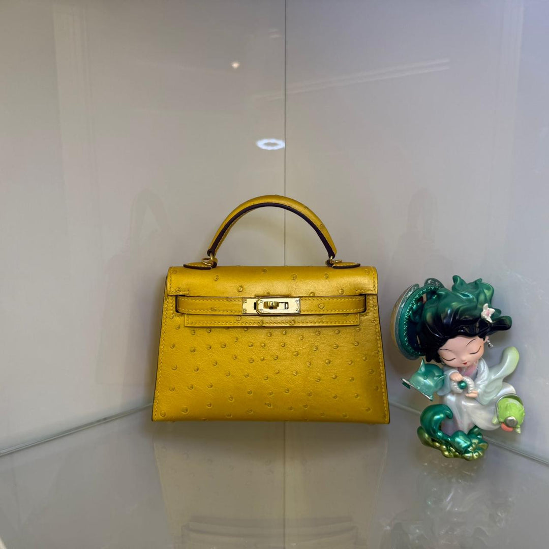 Herm**s ostrich bag.