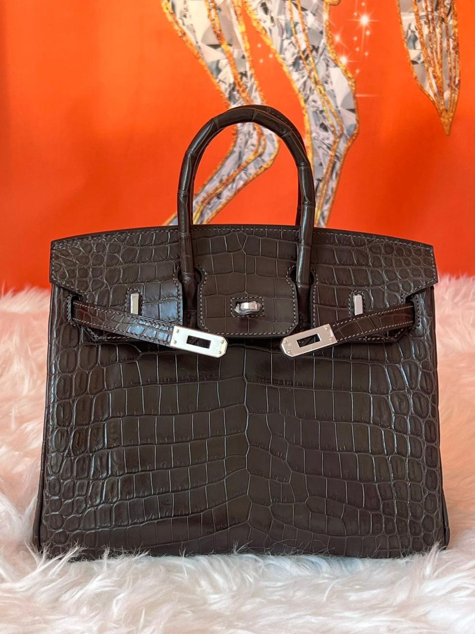 Herm**s crocodile bags.