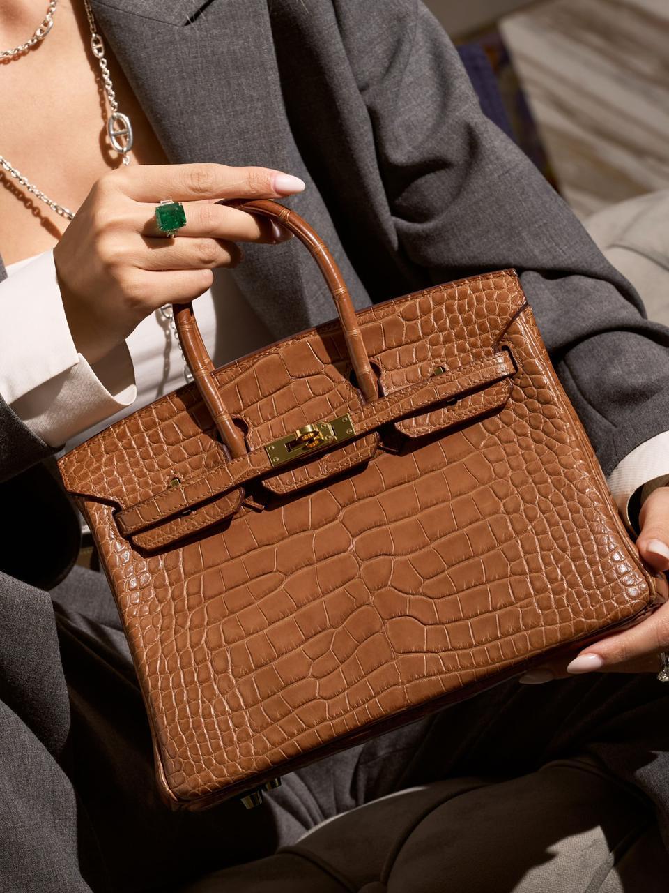 Herm**s crocodile bags.