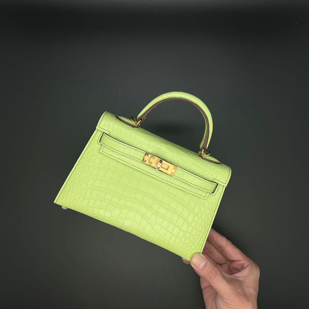 Herm**s crocodile bags.