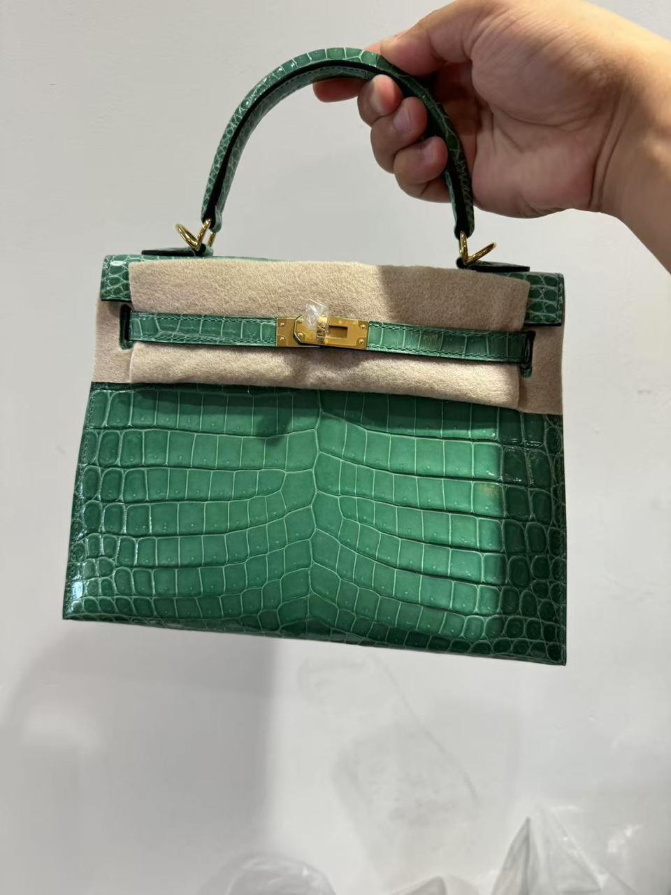 Herm**s crocodile bags.